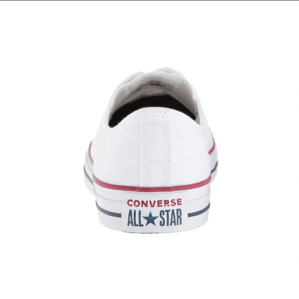 Converse All Star Size 1 Kids Chuck Taylor New White Low Top Boy Girl Sneaker NW
